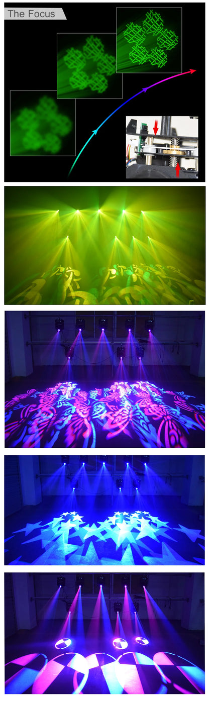 LED Spot 100W Moving Head Light with 8-Face Prism