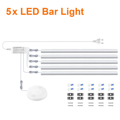Touch Sensor LED Cabinet Light – Dimmable Under Cabinet &amp; Wardrobe Lighting