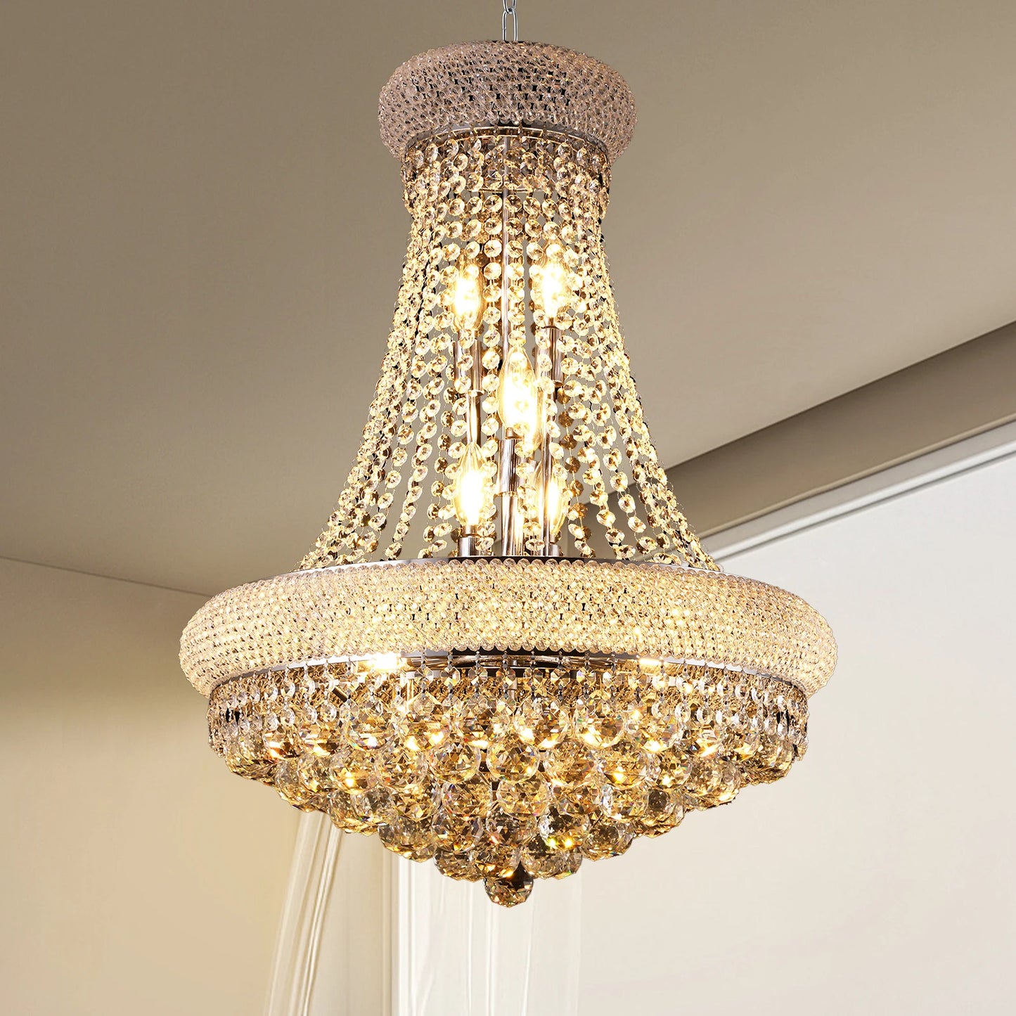 Modern Luxury Glass Stone LED Pendant Light with High-Lumen Output