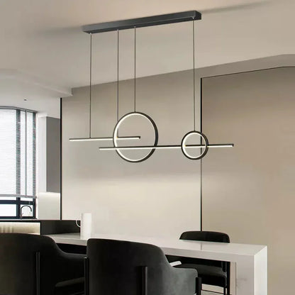 Modern 110cm LED Pendant Light with Multi-Mode Dimming