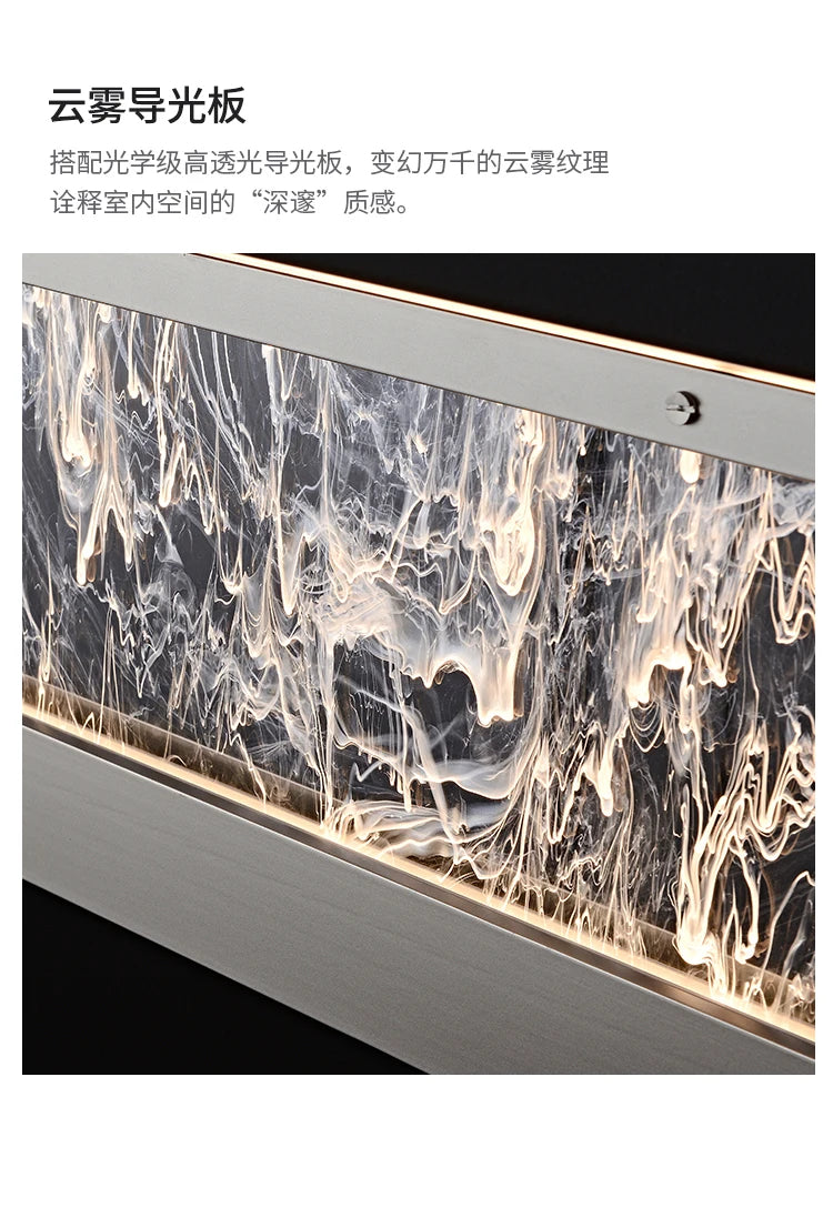 Italian Modern Luxury Linear LED Chandelier with Minimalist Designer Style