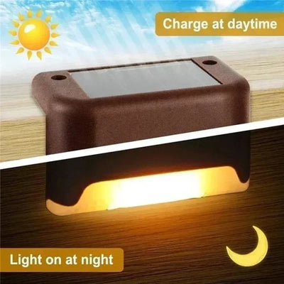 Solar Step Lights Outdoor – IP65 LED Stair & Pathway Lighting