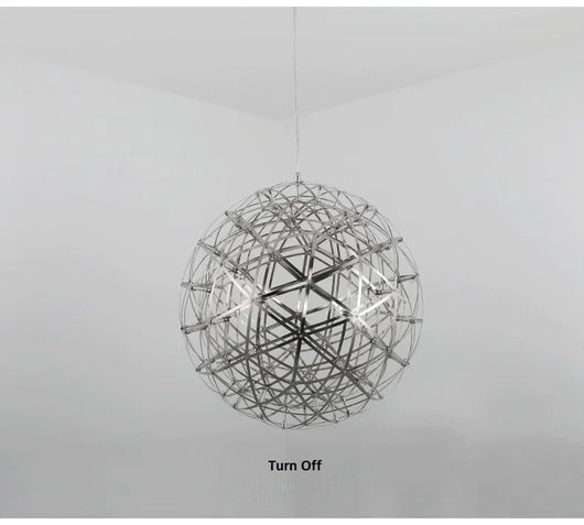 Firework Ball LED Chandelier – Modern Stainless Steel Pendant Light