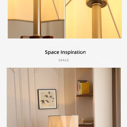 Antique Style Solid Wood Floor Lamp
