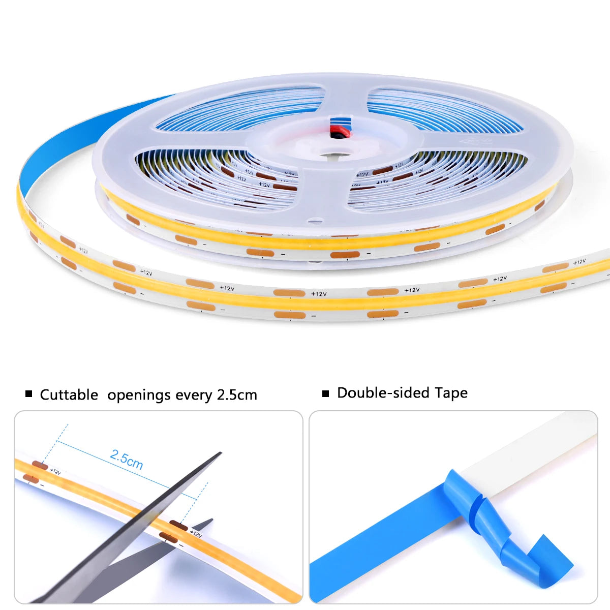 COB LED Strip Light with Sensor
