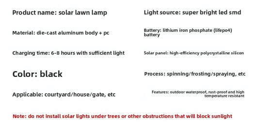 Portable Solar Outdoor Lamp – Waterproof Garden & Patio Light