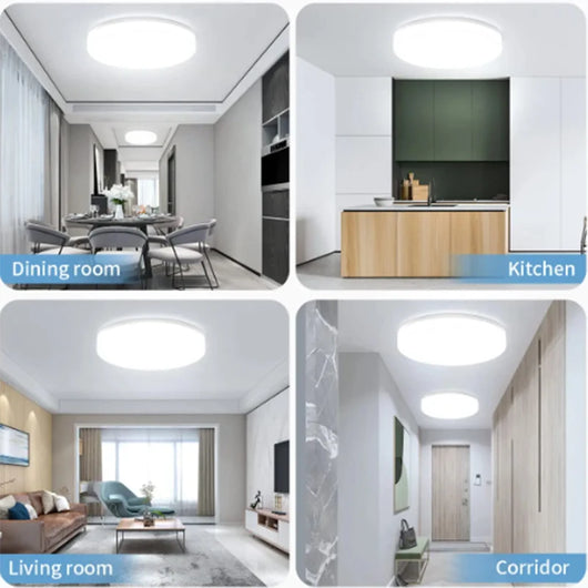 Ultra-Thin Round LED Ceiling Light – Modern Flush Mount Lamp