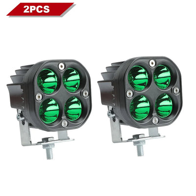 3-Inch Dual-Color LED Light Bar – Red & Green Off-Road Spotlight IP67