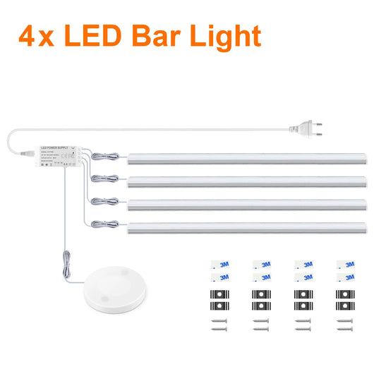 Touch Sensor LED Cabinet Light – Dimmable Under Cabinet &amp; Wardrobe Lighting