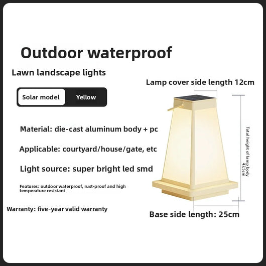Portable Solar Outdoor Lamp – Waterproof Garden & Patio Light