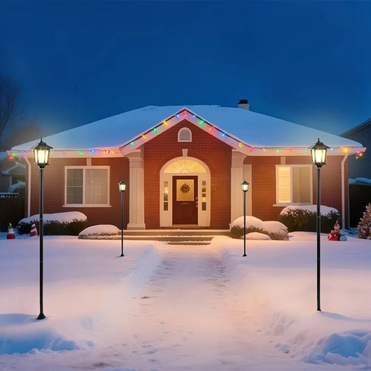 2-Piece Solar Garden Lights – Outdoor Waterproof LED Pathway Lamps