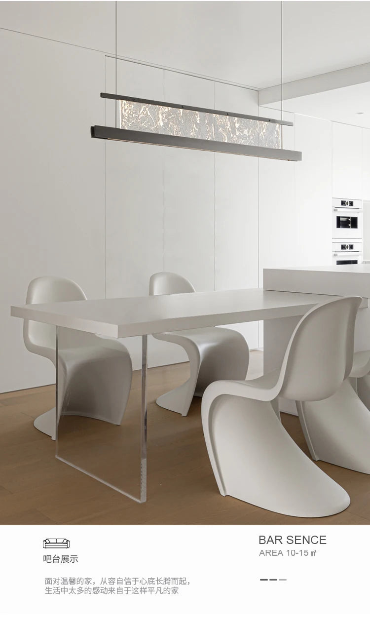 Italian Modern Luxury Linear LED Chandelier with Minimalist Designer Style