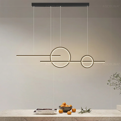 Modern 110cm LED Pendant Light with Multi-Mode Dimming