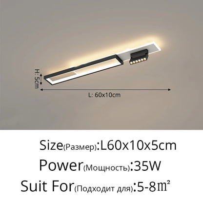 Modern Acrylic LED Chandelier with Adjustable Spotlights and Dimmable Lighting