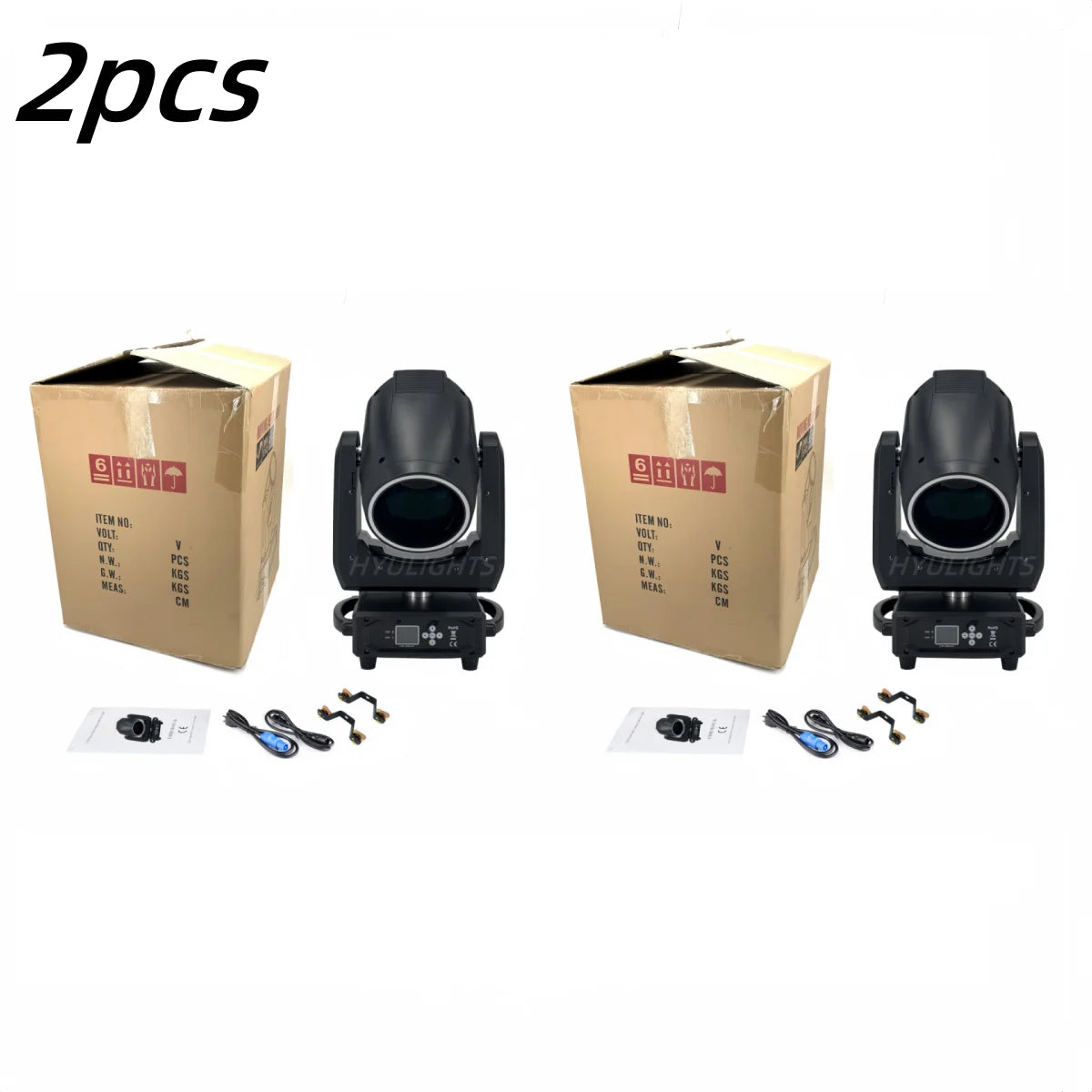 380W 20R Moving Head Beam Light – DMX512 Stage Lighting with Dual Prism, 14 Gobos & RGB Halo Effects