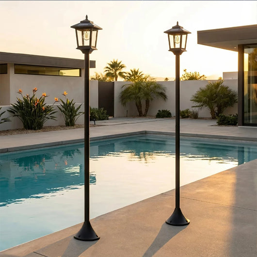 2-Piece Solar Garden Lights – Outdoor Waterproof LED Pathway Lamps