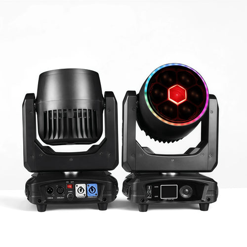 7×40W RGBW Moving Head Light – DMX Wash Beam Zoom Stage Lighting