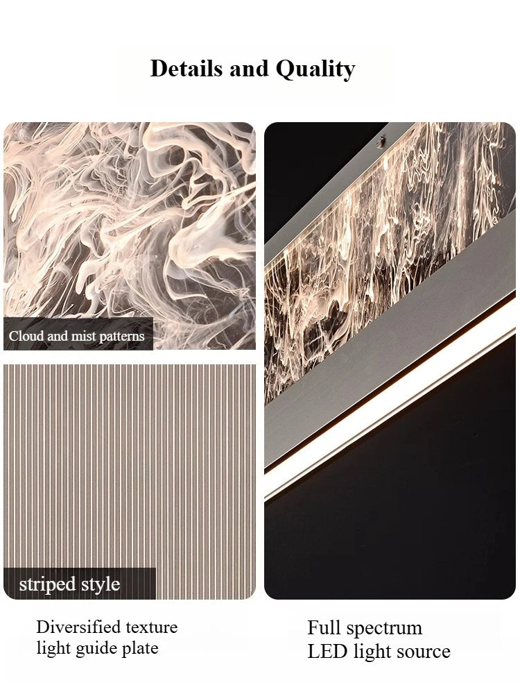 Italian Modern Luxury Linear LED Chandelier with Minimalist Designer Style