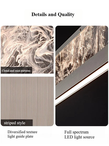 Italian Modern Luxury Linear LED Chandelier with Minimalist Designer Style