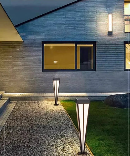 Solar LED Lawn Light Solar Garden Light 12W Solar LED Outdoor Aluminum Acrylic Garden Bollard