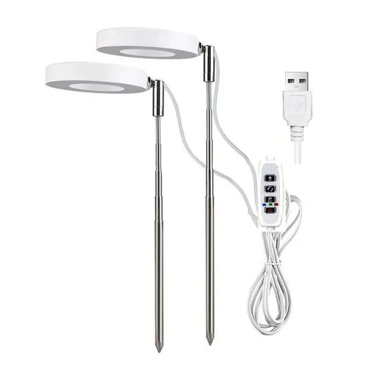 LED Grow Light Full Spectrum Plant Lamp Adjustable Dimmable Growing Lamp LED Hydroponics Lamp with Timer for Indoor Plants Light