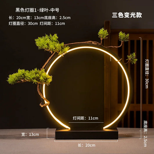 LED Ring Light Night Lamp – USB Dimmable Decorative Atmosphere Light for Home & Gifts