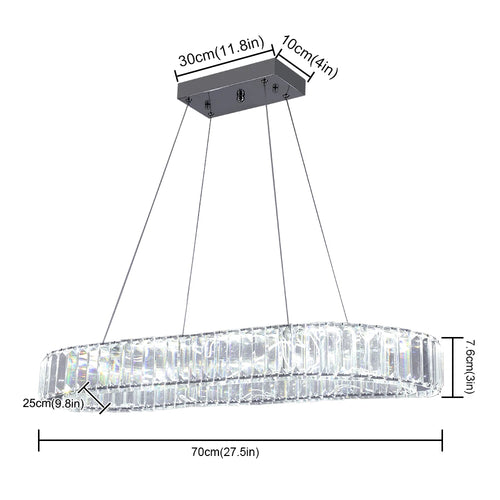 Modern Nordic Crystal LED Pendant Light