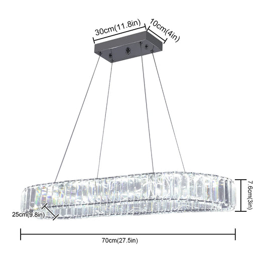 Modern Nordic Crystal LED Pendant Light