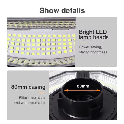 Flying saucer solar lamp, round UFO lamp, villa community square landscape lamp, induction integrated street lamp, courtyard street