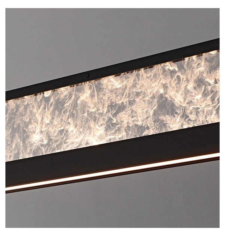 Italian Modern Luxury Linear LED Chandelier with Minimalist Designer Style