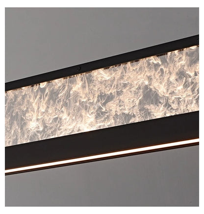 Italian Modern Luxury Linear LED Chandelier with Minimalist Designer Style