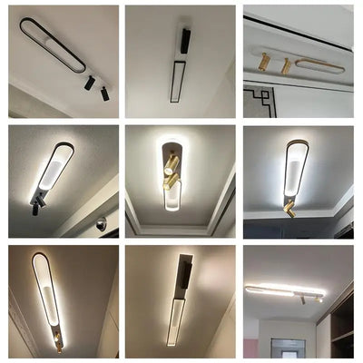 Modern Acrylic LED Chandelier – Adjustable Spotlights, Dimmable