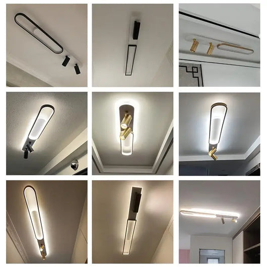 Modern Acrylic LED Chandelier – Adjustable Spotlights, Dimmable
