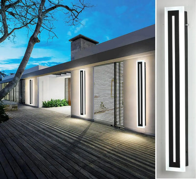 Modern LED Outdoor Wall Sconce – IP67 Frosted Acrylic Light