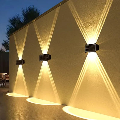 Solar LED Wall Light – Up & Down Waterproof Outdoor Lamp