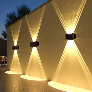 Solar LED Wall Light – Up & Down Waterproof Outdoor Lamp