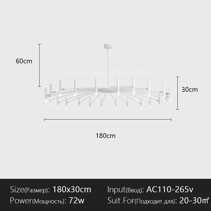 Modern Dimmable LED Chandelier with High-Lumen Illumination