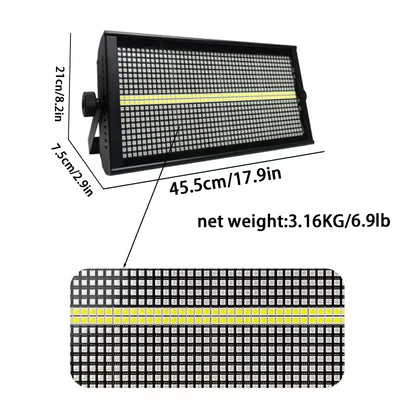 1000W LED RGB Stage Light – DMX Strobe, Wash & Multi-Effect Lighting
