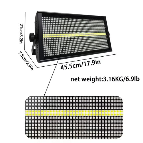 1000W LED RGB Stage Light – DMX Strobe, Wash & Multi-Effect Lighting