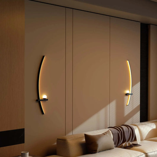Modern Arc LED Wall Lamps – Sleek Ambient Lighting (2-Pack)