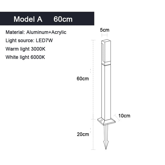 Modern LED Lawn Lamp