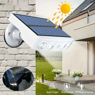 4 LED Solar Motion Sensor Security Light – Waterproof Outdoor Wall Lamp