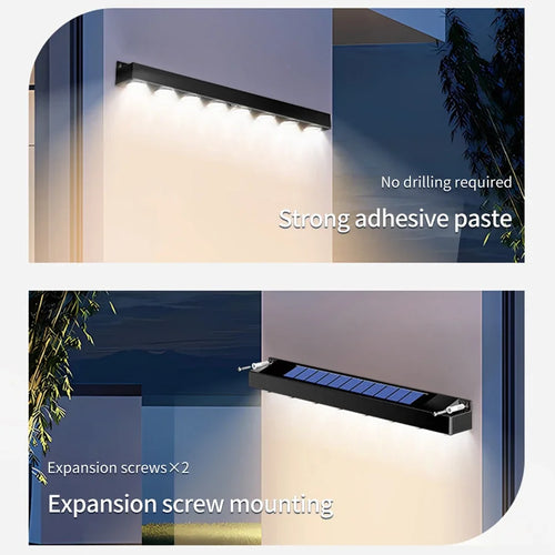 Solar LED Wall Light Outdoor – Waterproof Garden & Sign Lighting Lamp