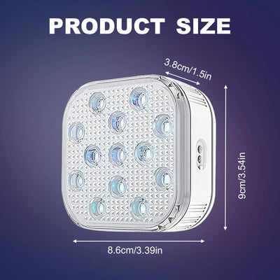 Rechargeable RGB LED Underwater Pool Light – IP68 Waterproof with Long-Range Remote