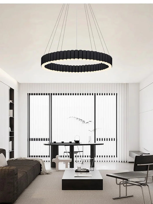 Nordic Led Carousel Pendant Light Luxury Designer Chandelier Lighting Gold Electroplating Restaurant Living Room Decor
