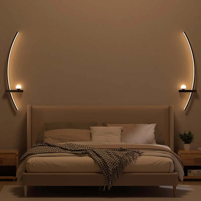 Modern Arc LED Wall Lamps – Sleek Ambient Lighting (2-Pack)