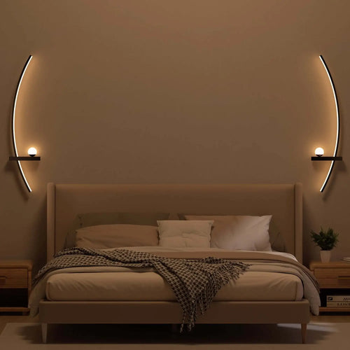 Modern Arc LED Wall Lamps – Sleek Ambient Lighting (2-Pack)