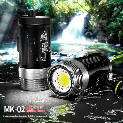 MK-02 100M-Depth Waterproof Diving Flashlight