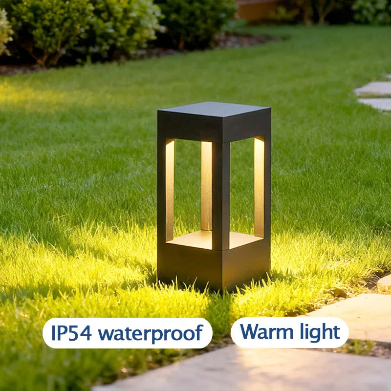 Outdoor Lawn Lights LED IP54 Waterproof Warm Light Lawn Lamp Landscape Walkway Lighting Porch Patio Ambiance Decoration Lighting