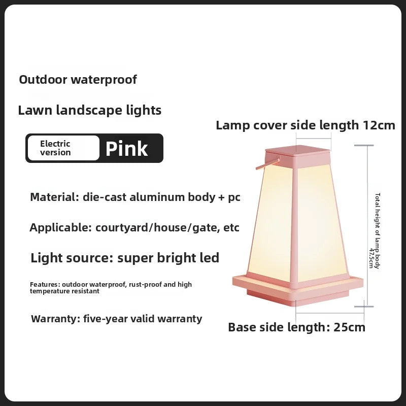 New Outdoor Waterproof Solar Garden Lawn Lamp Camping Balcony Garden Decoration Ambient Light Outdoor Dining-Table Portable Lamp